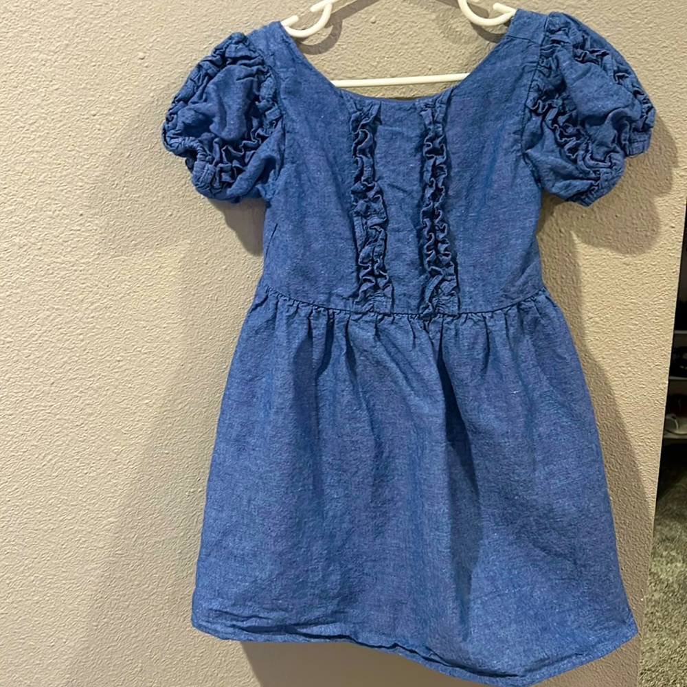 Like New! Janie and Jack Denim Dress, Girls, 4